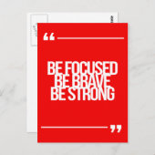 Carte Postale Citations inspirées et de motivation (Devant / Derrière)