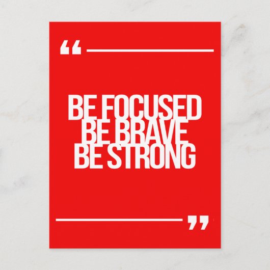 Carte Postale Citations inspirées et de motivation (Devant)