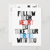 Carte Postale Citations Modèle (Devant / Derrière)