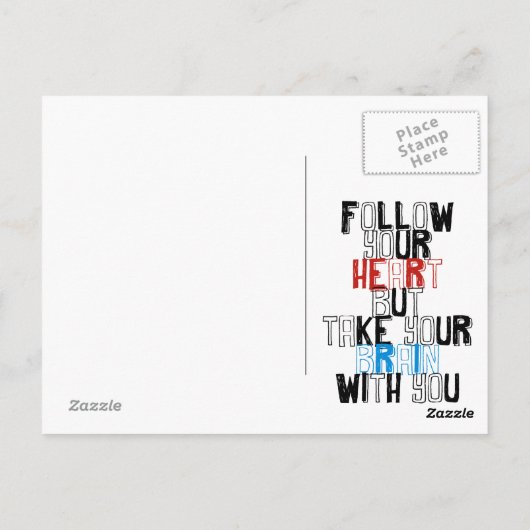 Carte Postale Citations Modèle (Dos)