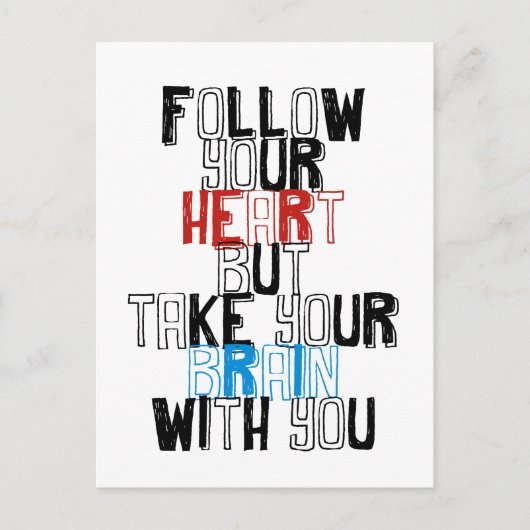 Carte Postale Citations Modèle (Devant)