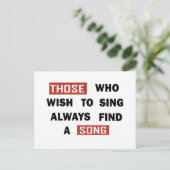 Carte Postale citations motivationnelles sur les paroles positiv (Debout devant)