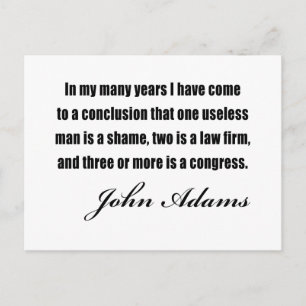 Carte Postale Citations politiques de John Adams