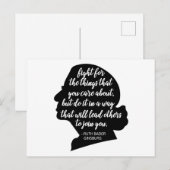 Carte Postale Citations RBG, Citation Ginsburg, Ruth Bader Ginsb (Devant / Derrière)