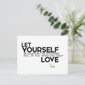 Carte Postale CITATIONS : Rumi : Vous aimez vraiment (Debout devant)