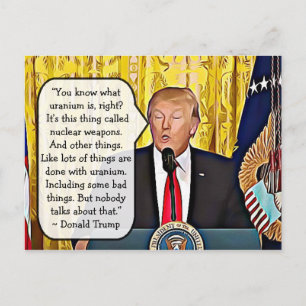 Carte Postale Citations stupides de Donald Trump Keepsakes