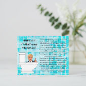 Carte Postale Citations stupides de Trump, Chasse d'eau 15 fois (Debout devant)