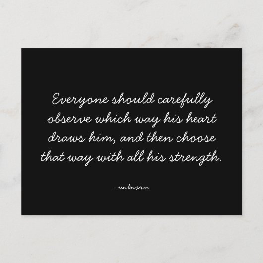 Carte Postale Citations - travail et carrière (Devant)