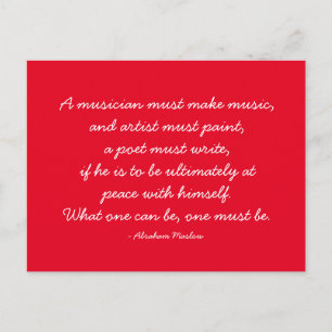 Carte Postale Citations - travail et carrière