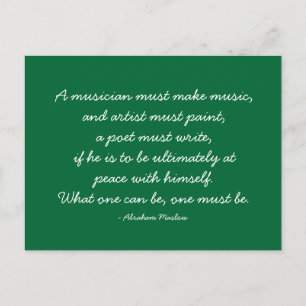 Carte Postale Citations - travail et carrière