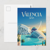 Carte Postale Cité des Arts et des Sciences Espagne (Devant / Derrière)