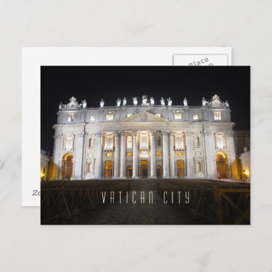 Carte Postale Cité du Vatican (Devant / Derrière)