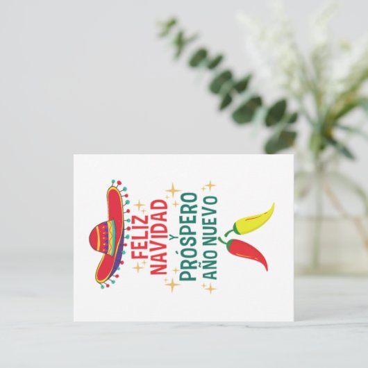 Carte Postale Cité feliz navidad (Debout devant)