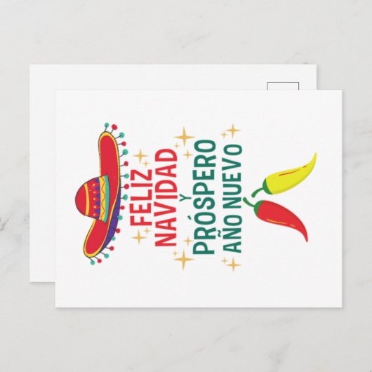 Carte Postale Cité feliz navidad (Devant / Derrière)