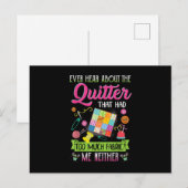 Carte Postale Citer Des Citations De Femmes N'A Jamais Été Enten (Devant / Derrière)