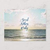 Carte Postale Citer "Good Vibes Only" Positif Sea Sun (Devant)