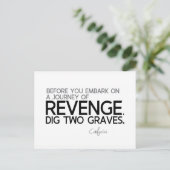 Carte Postale CITES : Confucius : Voyage de revanche (Debout devant)