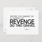 Carte Postale CITES : Confucius : Voyage de revanche (Devant / Derrière)