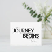 Carte Postale CITES : Lao Tzu : Voyage à mille milles miles (Debout devant)