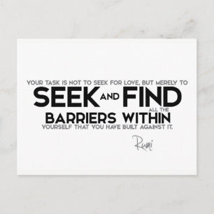 Carte Postale CITES : Rumi : Obstacles en soi