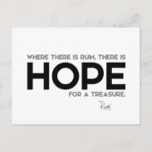 Carte Postale CITES : Rumi : Ruine, espoir (Devant)