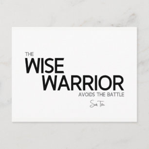 Carte Postale CITES : Sun Tzu : Guerrier Sage