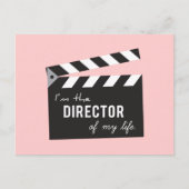 Carte Postale Citez la vie, directeur Action Board, ardoise (Devant)