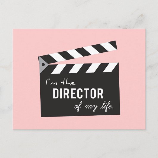 Carte Postale Citez la vie, directeur Action Board, ardoise (Devant)