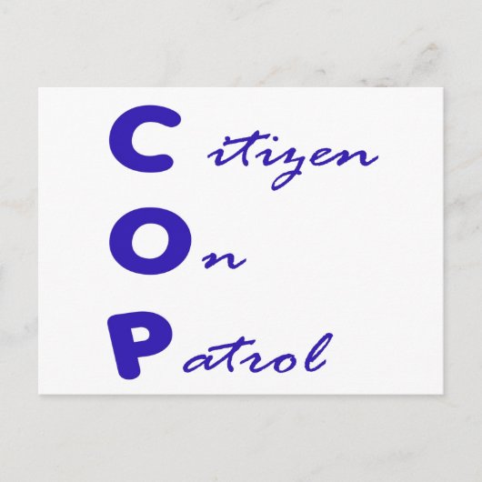 Carte Postale Citoyenne De Patrol (Devant)