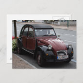 Carte Postale Citroën 2 CV (Devant / Derrière)