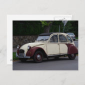 Carte Postale Citroën 2 CV (Devant / Derrière)