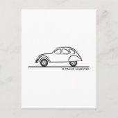 Carte Postale Citroen 2CV (Devant)