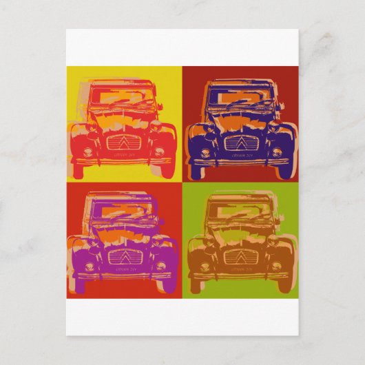 Carte Postale Citroen 2CV 1 (Devant)