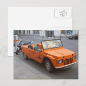 Carte Postale Citroën Méhari Orange (Devant / Derrière)