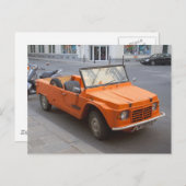 Carte Postale Citroën Méhari Orange (Devant / Derrière)