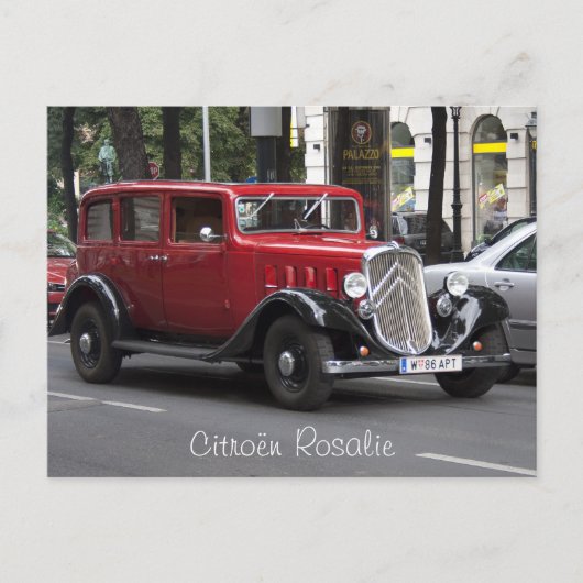 Carte Postale Citroen Rosalie (Devant)