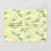 Carte Postale Citron (Dos)