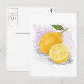 Carte Postale citron (Devant / Derrière)