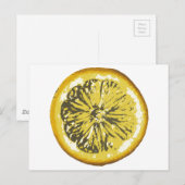 Carte Postale Citron (Devant / Derrière)
