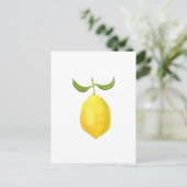 Carte postale citron (Debout devant)