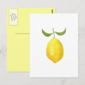 Carte postale citron (Devant / Derrière)