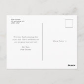 Carte Postale Citron à thème, douche nuptiale d'été merci (Dos)