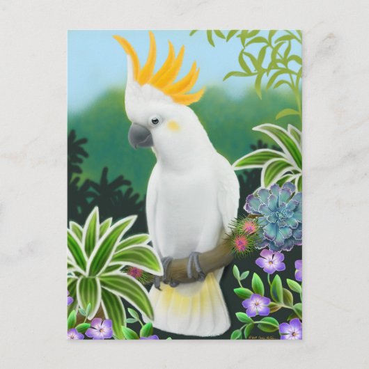 Carte postale Citron Cockatoo (Devant)