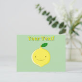Carte Postale Citron de dessin animé mignon (Debout devant)