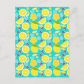 Carte Postale Citron d'été moderne (Devant)