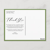 Carte Postale Citron et fleurs Merci Mariage méditerranéen (Dos)