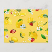 Carte Postale Citron et fraise 3 (Devant)