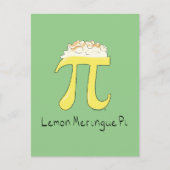 Carte postale Citron Meringue Pi Cute Math Pi Day (Devant)