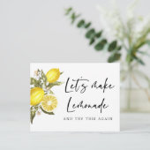 Carte Postale Citron Modifier la date reportée Mariage (Debout devant)