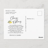 Carte Postale Citron Modifier la date reportée Mariage (Dos)